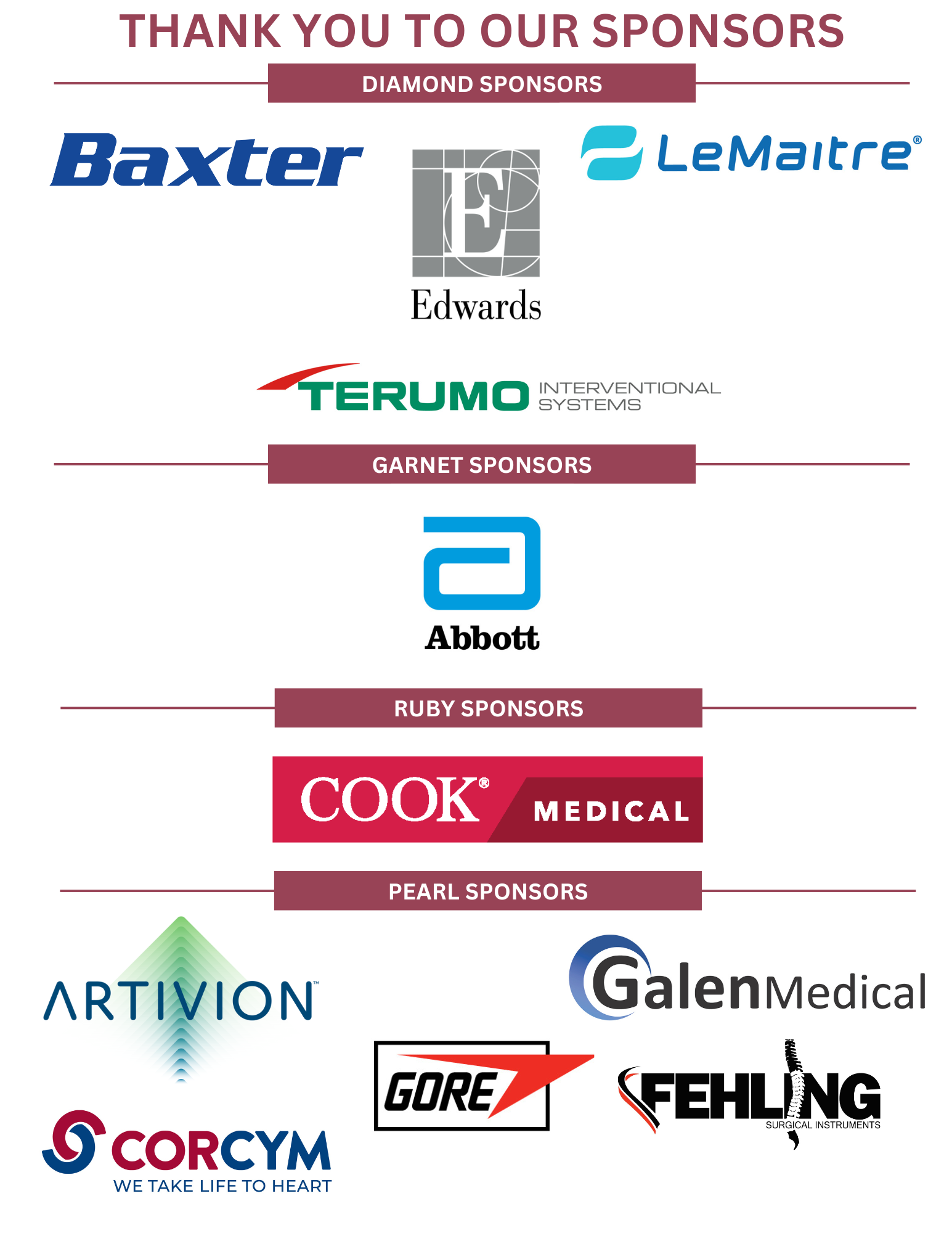 AVRS2025 Sponsor list